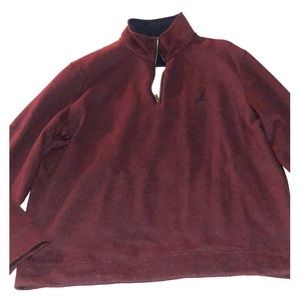 Burgundy quarter zip